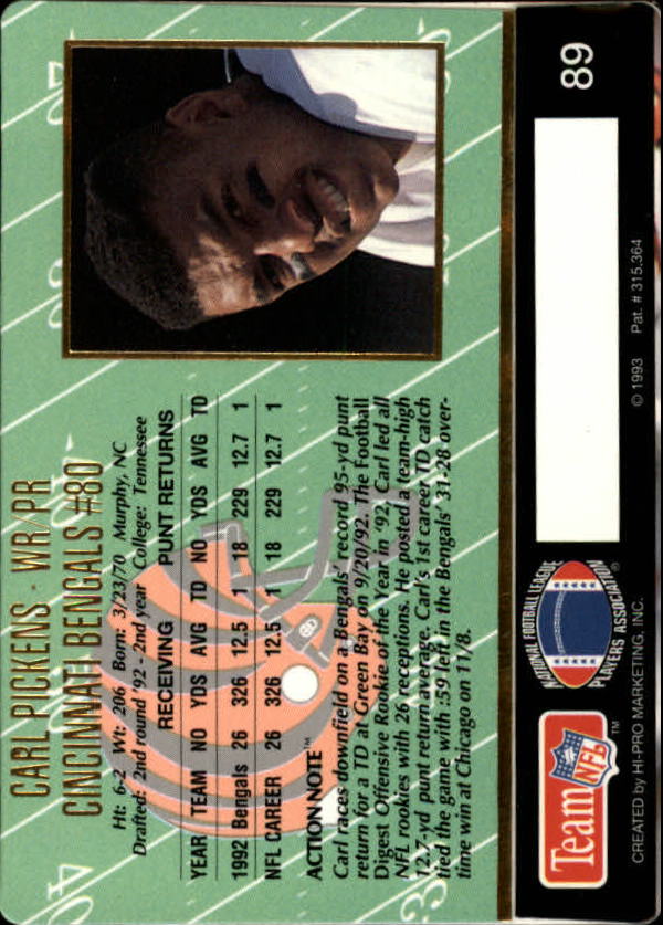 A0633- 1993 Action Packed FB Cards 1-222 +Rookies -You Pick- 15+ FREE US SHIP - Picture 142 of 368