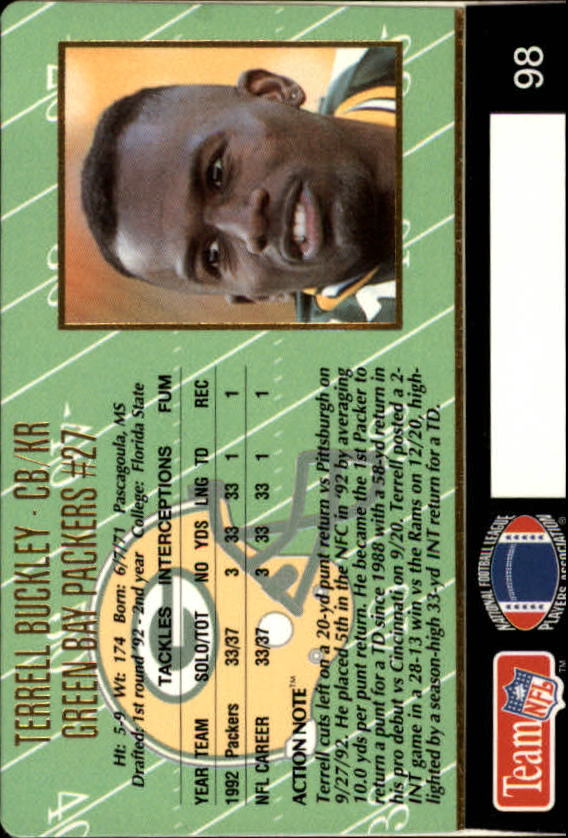 A0633- 1993 Action Packed FB Cards 1-222 +Rookies -You Pick- 15+ FREE US SHIP - Picture 158 of 368