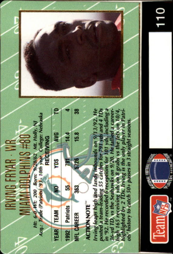 A0633- 1993 Action Packed FB Cards 1-222 +Rookies -You Pick- 15+ FREE US SHIP - Picture 180 of 368