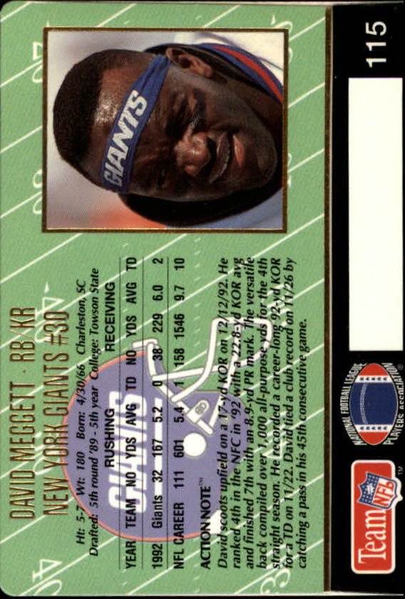 A0633- 1993 Action Packed FB Cards 1-222 +Rookies -You Pick- 15+ FREE US SHIP - Picture 188 of 368