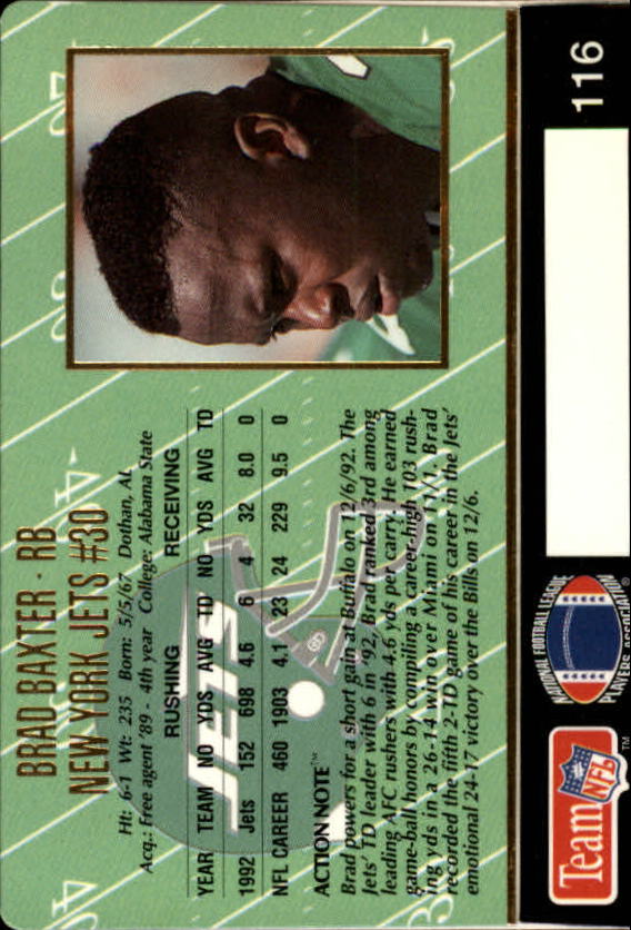 A0633- 1993 Action Packed FB Cards 1-222 +Rookies -You Pick- 15+ FREE US SHIP - Picture 190 of 368