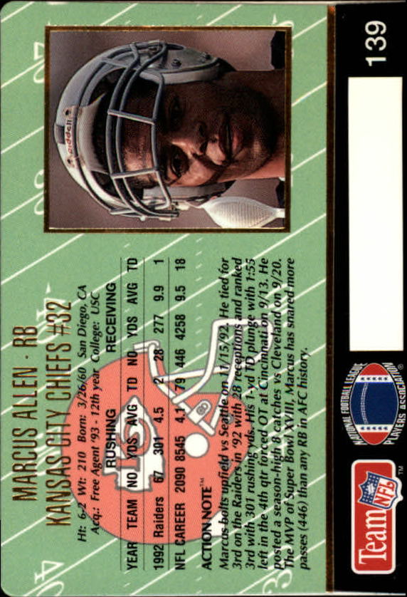 A0633- 1993 Action Packed FB Cards 1-222 +Rookies -You Pick- 15+ FREE US SHIP - Picture 236 of 368