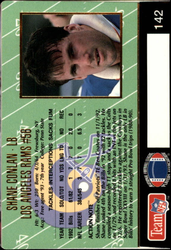 A0633- 1993 Action Packed FB Cards 1-222 +Rookies -You Pick- 15+ FREE US SHIP - Picture 240 of 368