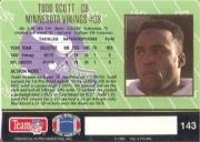 1993 Action Packed #143 Todd Scott back image