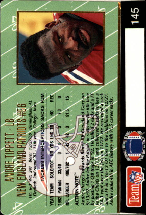 A0633- 1993 Action Packed FB Cards 1-222 +Rookies -You Pick- 15+ FREE US SHIP - Picture 246 of 368