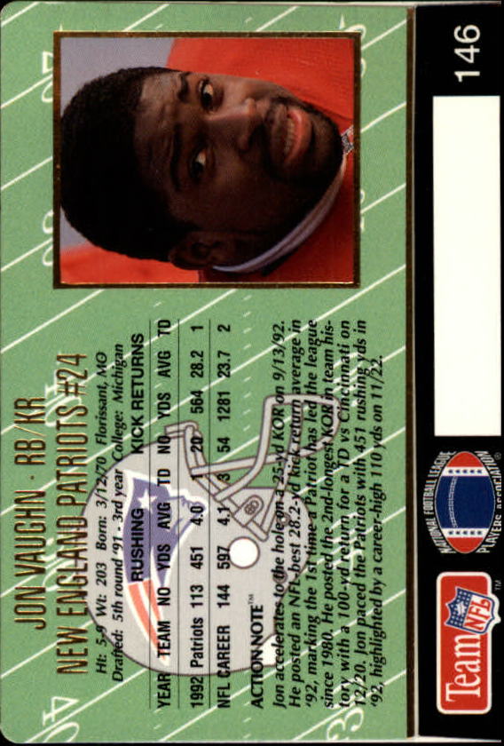 A0633- 1993 Action Packed FB Cards 1-222 +Rookies -You Pick- 15+ FREE US SHIP - Picture 248 of 368