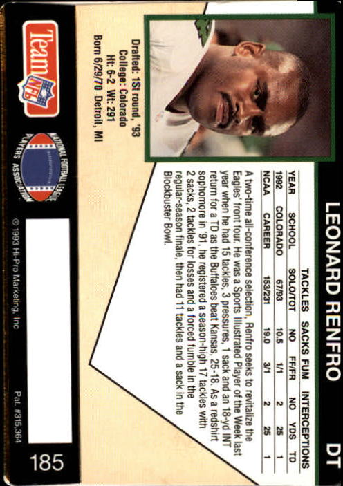 A0633- 1993 Action Packed FB Cards 1-222 +Rookies -You Pick- 15+ FREE US SHIP - Picture 318 of 368