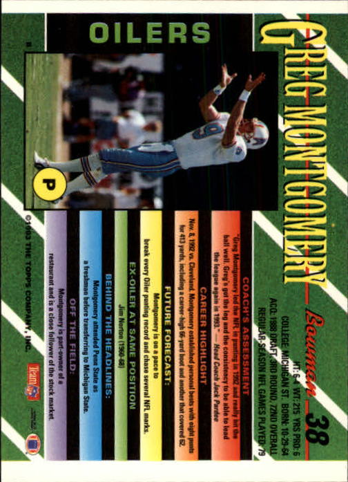 B2628- 1993 Bowman Fußball Karten 1-250 + Rookies -du Pick- 15 + Gratis US - Bild 77 von 489