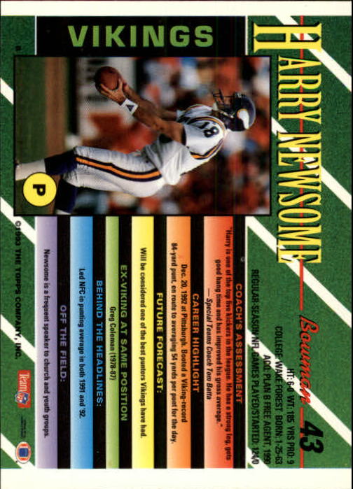 B2628- 1993 Bowman Fußball Karten 1-250 + Rookies -du Pick- 15 + Gratis US - Bild 87 von 489