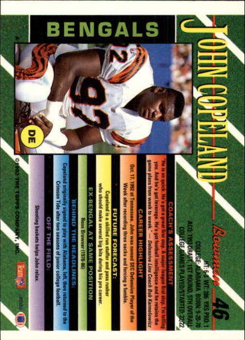 B2628- 1993 Bowman Fußball Karten 1-250 + Rookies -du Pick- 15 + Gratis US - Bild 93 von 489