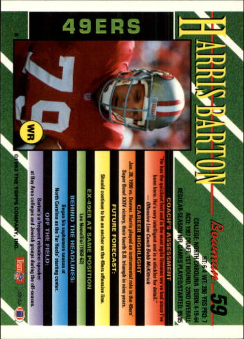 B2628- 1993 Bowman Fußball Karten 1-250 + Rookies -du Pick- 15 + Gratis US - Bild 117 von 489