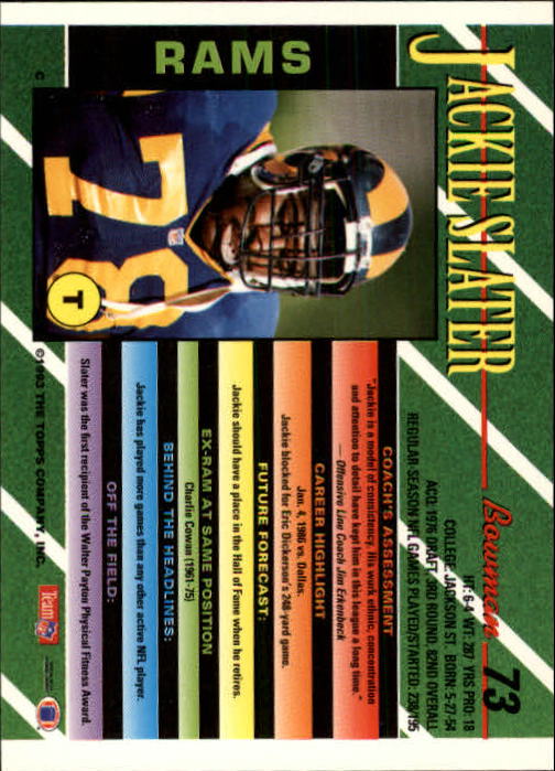 B2628- 1993 Bowman Fußball Karten 1-250 + Rookies -du Pick- 15 + Gratis US - Bild 143 von 489
