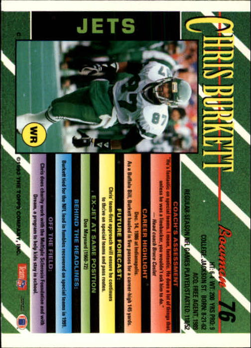 B2628- 1993 Bowman Fußball Karten 1-250 + Rookies -du Pick- 15 + Gratis US - Bild 149 von 489