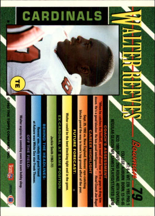 B2628- 1993 Bowman Fußball Karten 1-250 + Rookies -du Pick- 15 + Gratis US - Bild 155 von 489