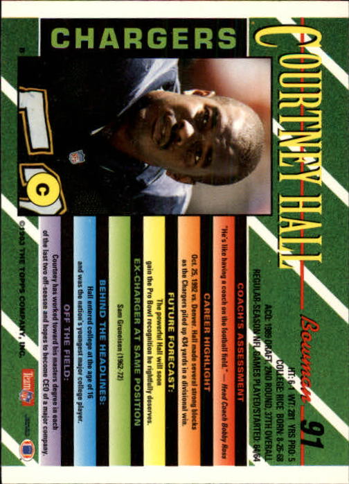 B2628- 1993 Bowman Fußball Karten 1-250 + Rookies -du Pick- 15 + Gratis US - Bild 177 von 489