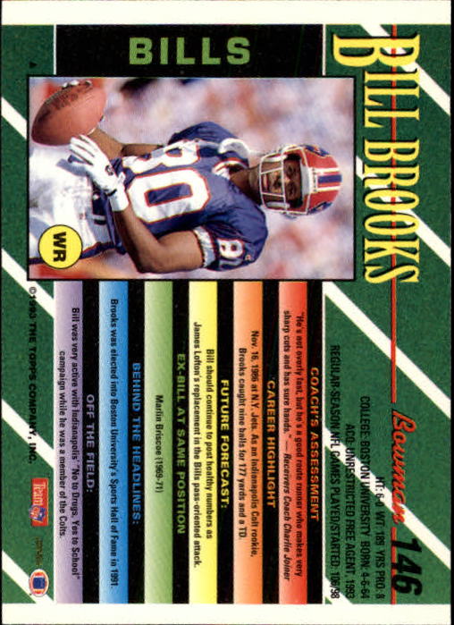 B2628- 1993 Bowman Fußball Karten 1-250 + Rookies -du Pick- 15 + Gratis US - Bild 285 von 489