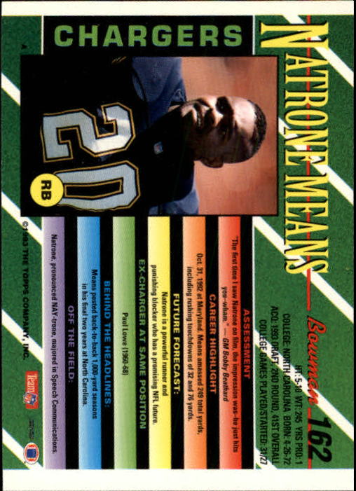 B2628- 1993 Bowman Fußball Karten 1-250 + Rookies -du Pick- 15 + Gratis US - Bild 317 von 489