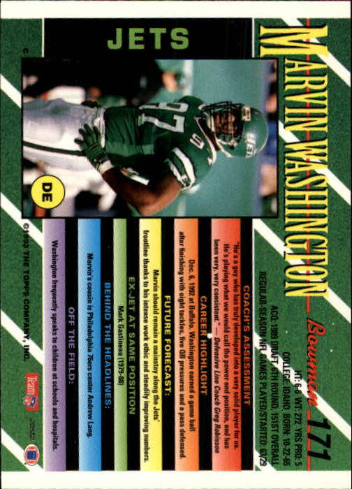B2628- 1993 Bowman Fußball Karten 1-250 + Rookies -du Pick- 15 + Gratis US - Bild 335 von 489