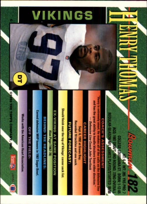 B2628- 1993 Bowman Fußball Karten 1-250 + Rookies -du Pick- 15 + Gratis US - Bild 357 von 489