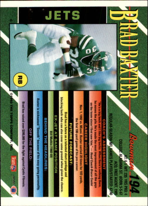 B2628- 1993 Bowman Fußball Karten 1-250 + Rookies -du Pick- 15 + Gratis US - Bild 381 von 489