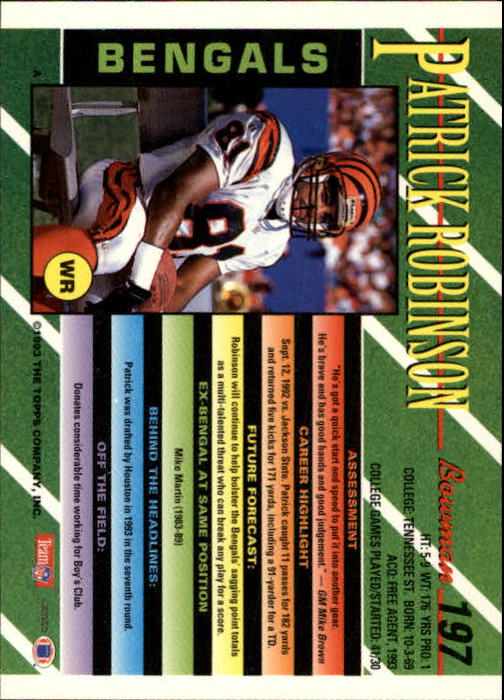 B2628- 1993 Bowman Fußball Karten 1-250 + Rookies -du Pick- 15 + Gratis US - Bild 387 von 489
