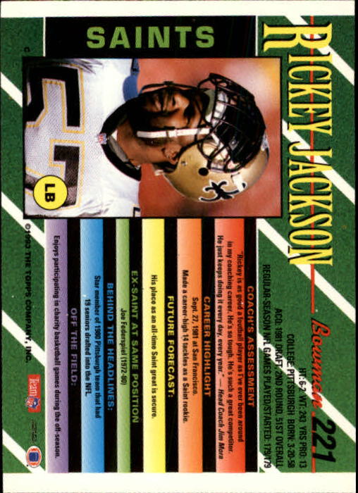 B2628- 1993 Bowman Fußball Karten 1-250 + Rookies -du Pick- 15 + Gratis US - Bild 435 von 489