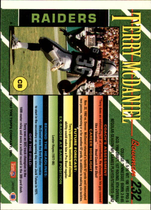 B2628- 1993 Bowman Fußball Karten 1-250 + Rookies -du Pick- 15 + Gratis US - Bild 455 von 489