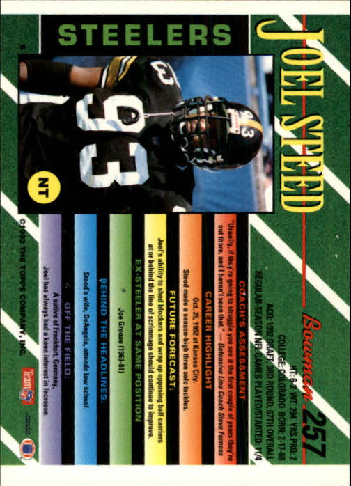 B2628- 1993 Bowman Football Cards 251-423 +Rookies -You Pick- 15+ FREE US SHIP - Picture 15 of 331