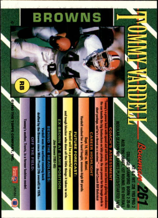 B2628- 1993 Bowman Football Cards 251-423 +Rookies -You Pick- 15+ FREE US SHIP - Picture 23 of 331