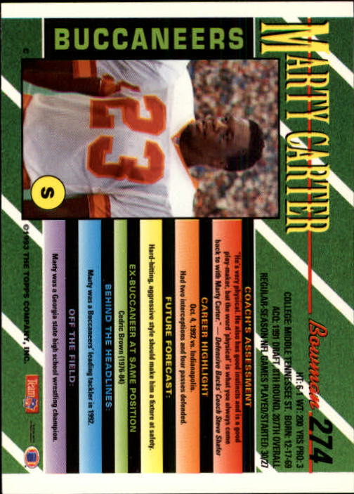 B2628- 1993 Bowman Football Cards 251-423 +Rookies -You Pick- 15+ FREE US SHIP - Picture 47 of 331