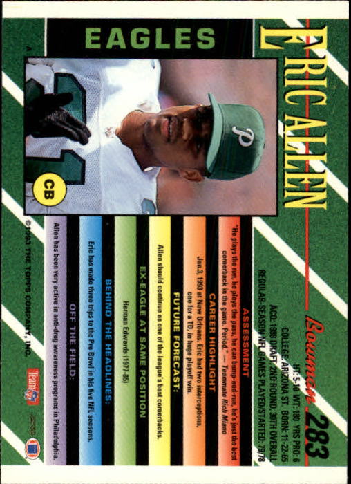 B2628- 1993 Bowman Football Cards 251-423 +Rookies -You Pick- 15+ FREE US SHIP - Picture 65 of 331