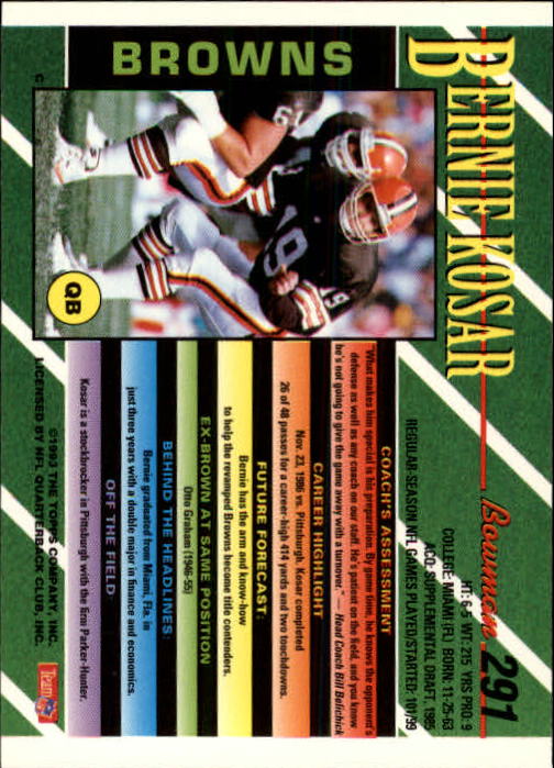 B2628- 1993 Bowman Football Cards 251-423 +Rookies -You Pick- 15+ FREE US SHIP - Picture 81 of 331
