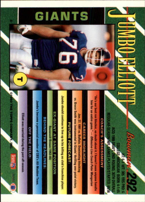 B2628- 1993 Bowman Football Cards 251-423 +Rookies -You Pick- 15+ FREE US SHIP - Picture 83 of 331