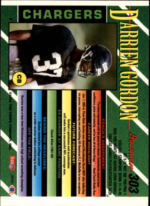 B2628- 1993 Bowman Football Cards 251-423 +Rookies -You Pick- 15+ FREE US SHIP - Picture 103 of 331