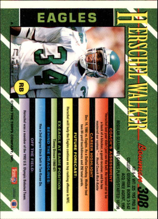 B2628- 1993 Bowman Football Cards 251-423 +Rookies -You Pick- 15+ FREE US SHIP - Picture 113 of 331