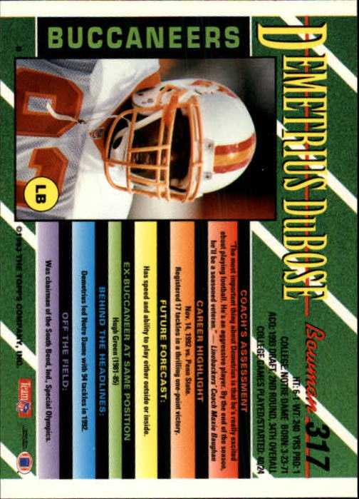 B2628- 1993 Bowman Football Cards 251-423 +Rookies -You Pick- 15+ FREE US SHIP - Picture 131 of 331