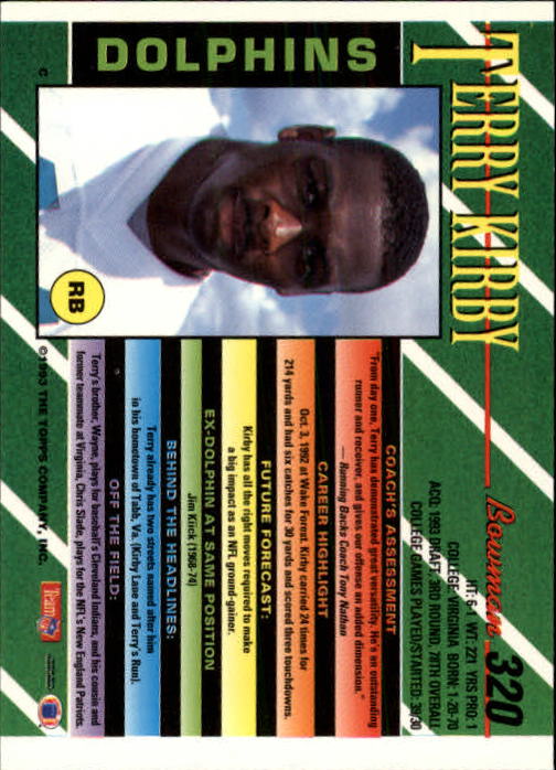 B2628- 1993 Bowman Football Cards 251-423 +Rookies -You Pick- 15+ FREE US SHIP - Picture 137 of 331