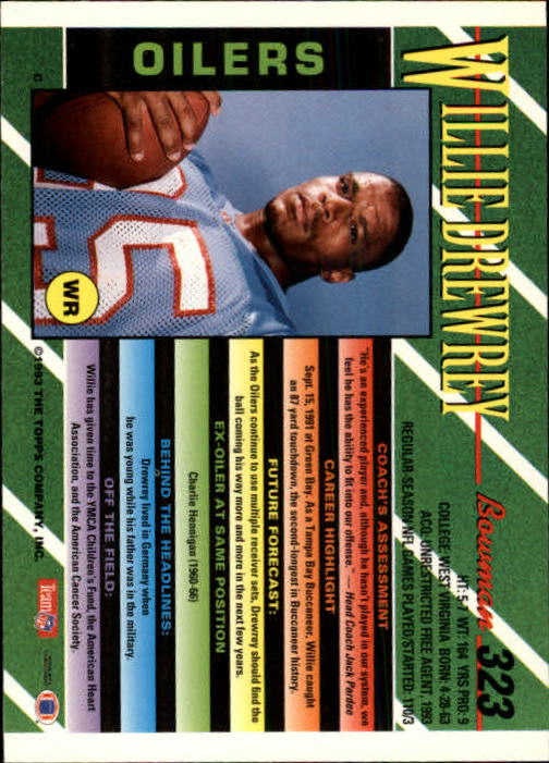 B2628- 1993 Bowman Football Cards 251-423 +Rookies -You Pick- 15+ FREE US SHIP - Picture 143 of 331
