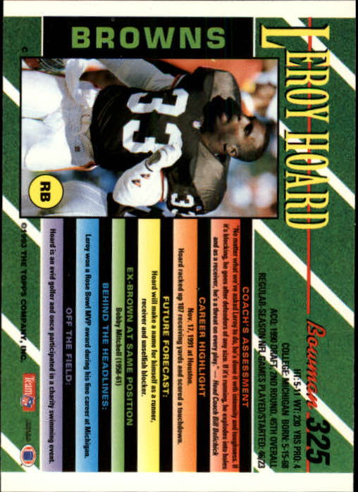B2628- 1993 Bowman Football Cards 251-423 +Rookies -You Pick- 15+ FREE US SHIP - Picture 147 of 331