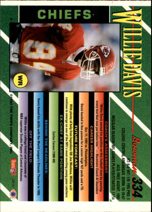 B2628- 1993 Bowman Football Cards 251-423 +Rookies -You Pick- 15+ FREE US SHIP - Picture 165 of 331