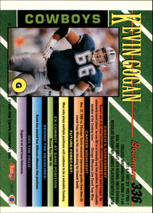 B2628- 1993 Bowman Football Cards 251-423 +Rookies -You Pick- 15+ FREE US SHIP - Picture 169 of 331