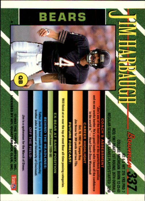 B2628- 1993 Bowman Football Cards 251-423 +Rookies -You Pick- 15+ FREE US SHIP - Picture 171 of 331