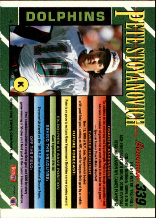 B2628- 1993 Bowman Football Cards 251-423 +Rookies -You Pick- 15+ FREE US SHIP - Picture 175 of 331