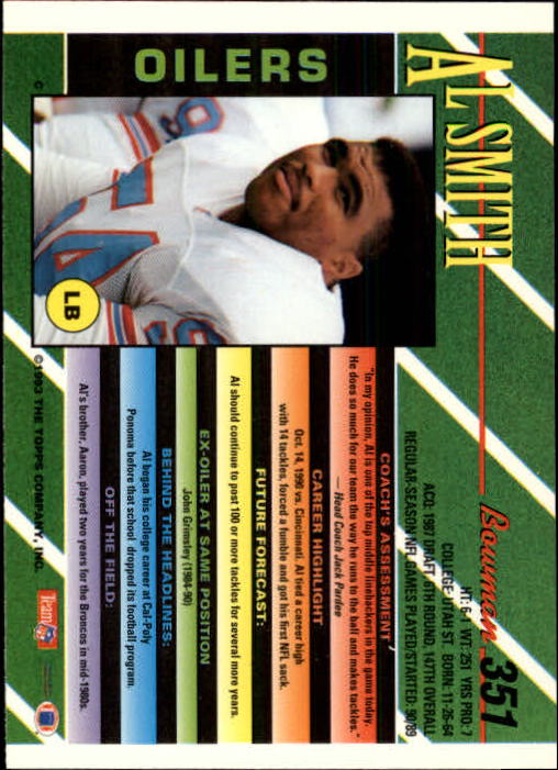 B2628- 1993 Bowman Football Cards 251-423 +Rookies -You Pick- 15+ FREE US SHIP - Picture 195 of 331