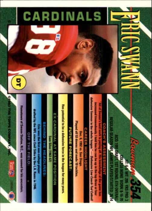 B2628- 1993 Bowman Football Cards 251-423 +Rookies -You Pick- 15+ FREE US SHIP - Picture 201 of 331