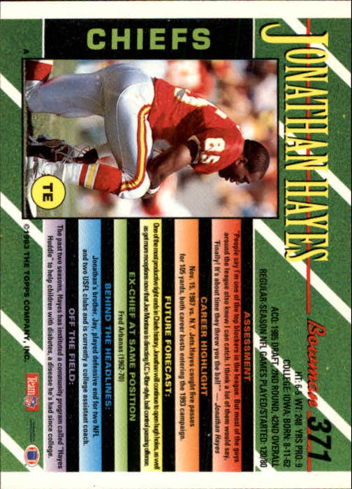 B2628- 1993 Bowman Football Cards 251-423 +Rookies -You Pick- 15+ FREE US SHIP - Picture 233 of 331
