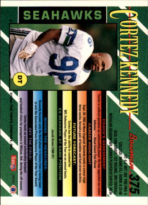B2628- 1993 Bowman Football Cards 251-423 +Rookies -You Pick- 15+ FREE US SHIP - Picture 239 of 331