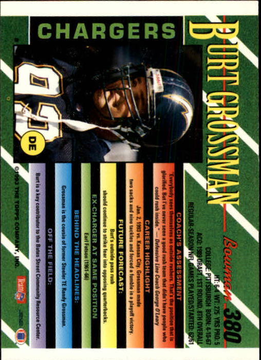 B2628- 1993 Bowman Football Cards 251-423 +Rookies -You Pick- 15+ FREE US SHIP - Picture 249 of 331