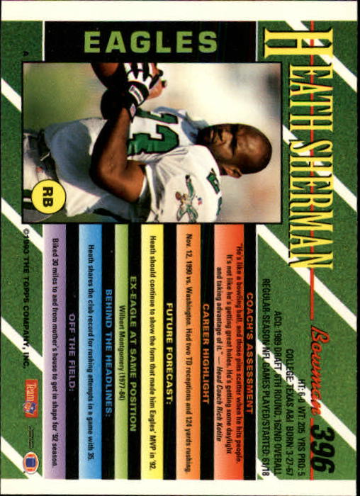 B2628- 1993 Bowman Football Cards 251-423 +Rookies -You Pick- 15+ FREE US SHIP - Picture 279 of 331