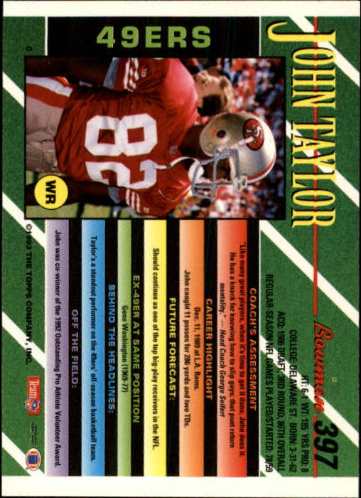 B2628- 1993 Bowman Football Cards 251-423 +Rookies -You Pick- 15+ FREE US SHIP - Picture 281 of 331